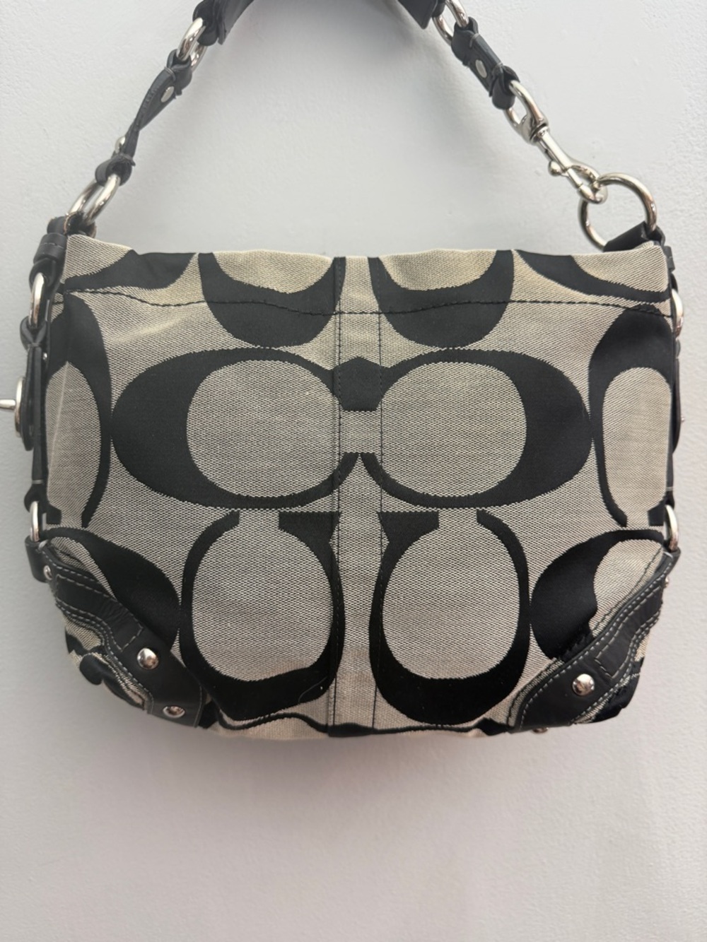 Vintage Y2K Coach Carly Signature C Hobo Bag - Picture 4 of 8